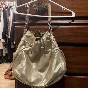 Gold Cole Haan Hobo bag